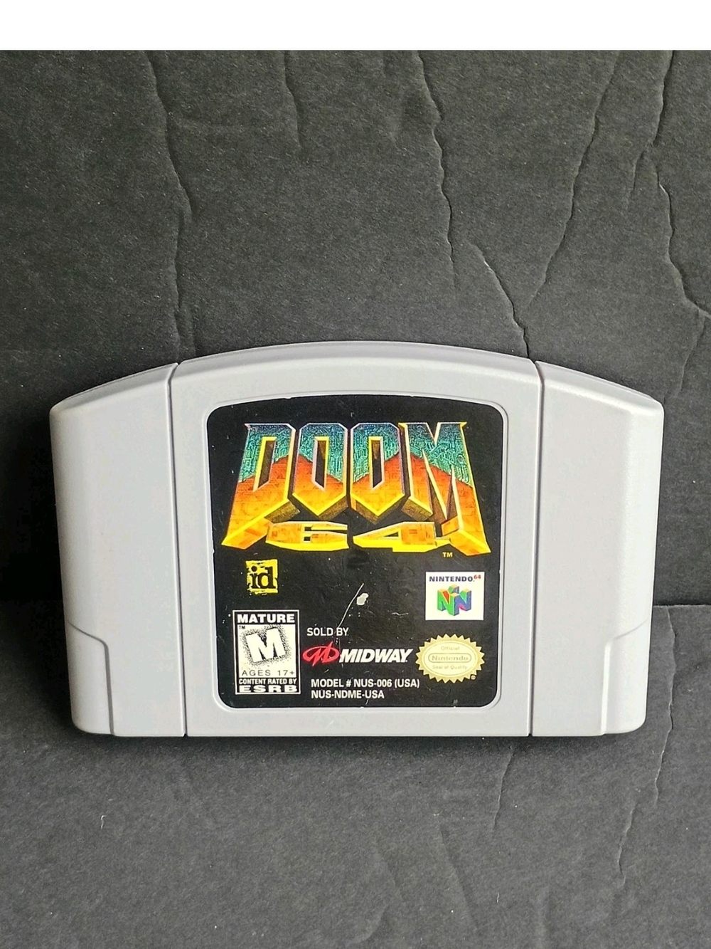 Doom 64 (Nintendo 64, 1997) - Cartridge Only - Tested and Working